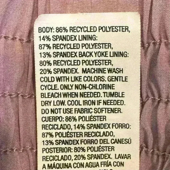 π 6/$60 All In Motion Shorts Pockets Adjustable Waist Lavender Panty Liner XXL - Picture 7 of 7